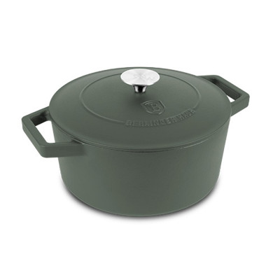 Каструля чавунна 24 см 4,35 л Berlinger Haus Matte Green (BH-6544)