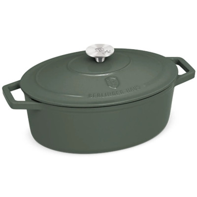 Каструля чавунна 4,65 л Berlinger Haus Matte Green Collection (BH-6545)