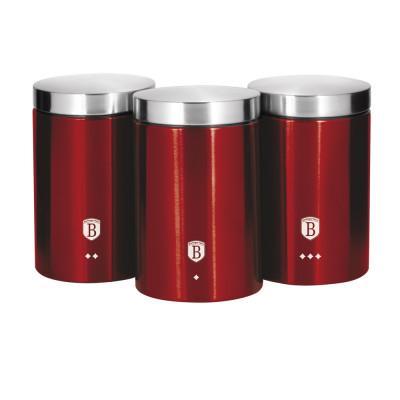 Набір контейнерів Berlinger Haus Metallic Line Burgundy Edition (BH-1343)