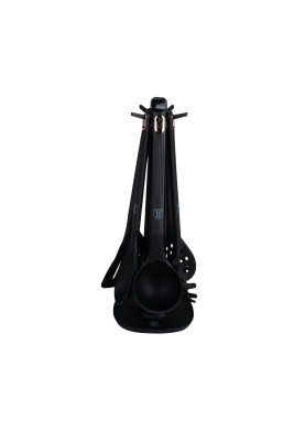 Набір кухонних інструментів 6 предметів з підставкою Berlinger Haus Black Rose Collection (BH-8617)
