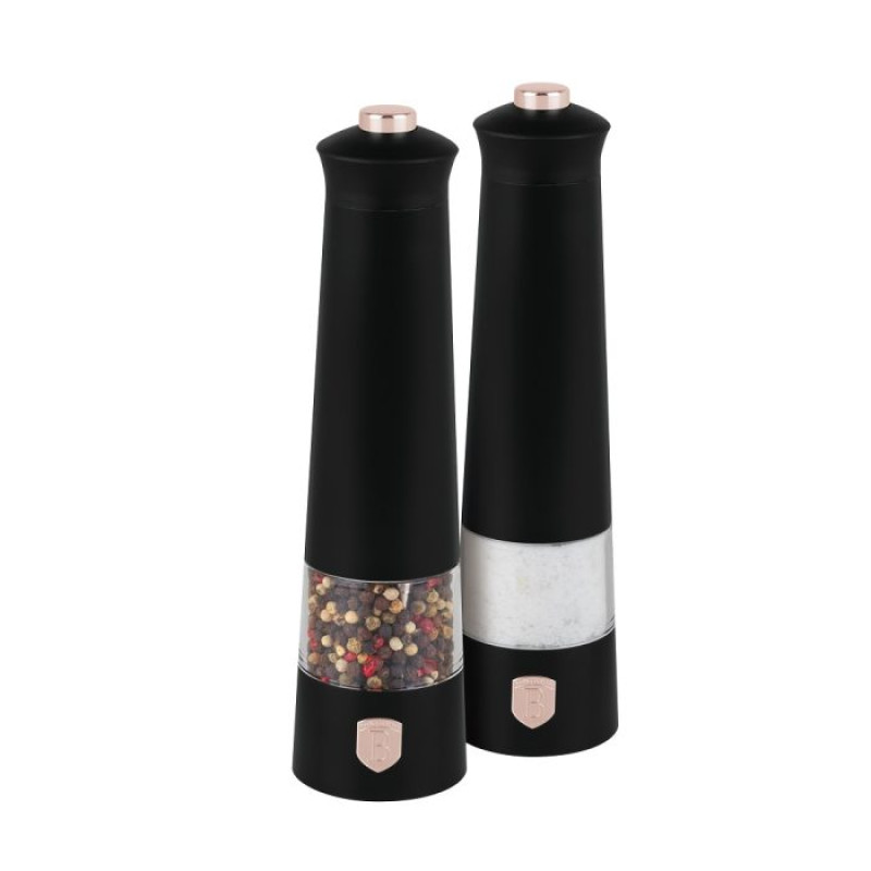 Набір електричних млинів для солі та перцю Berlinger Haus Black Rose Collection (BH-9499)