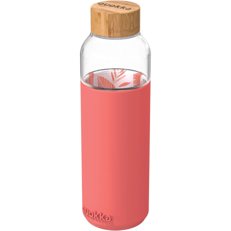 Пляшка для води Quokka Pink Botanical 660 мл (40006)