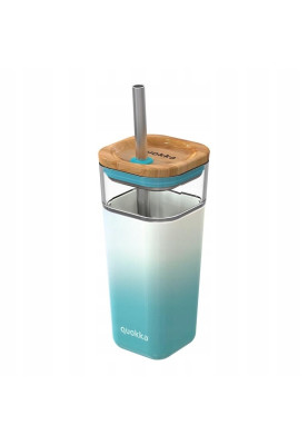 Пляшка з трубочкою Quokka Teal Gradient 540 мл (40054)