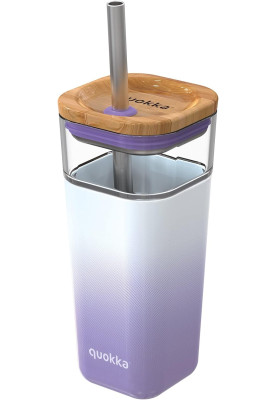 Пляшка з трубочкою Quokka Lilac Gradient 540 мл (40055)