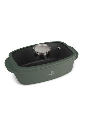 Жаровня зі скляною кришкою і ручкою ароматизації Berlinger Haus Matte Green Collection (BH-8775)
