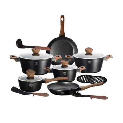 Набір посуду Berlinger Haus Ebony Rosewood Collection 15 предметів (BH-1537)