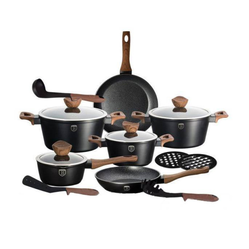 Набір посуду Berlinger Haus Ebony Rosewood Collection 15 предметів (BH-1537)