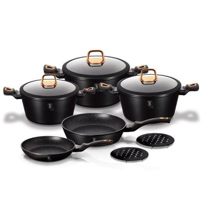 Набір посуду Berlinger Haus Black Rose Collection (BH-1645N)