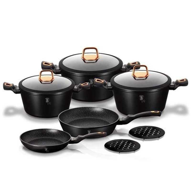 Набір посуду Berlinger Haus Black Rose Collection (BH-1645N)