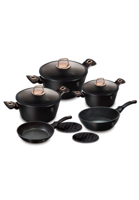 Набір посуду 10 предметів Berlinger Haus Black Rose Collection (BH-8168)