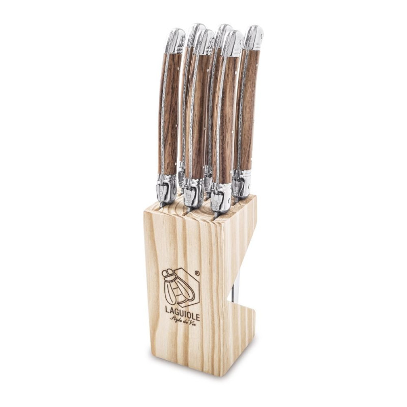 Набір із 6 стейкових ножів з підставкою Style de Vie Premium Line (8PremWood)