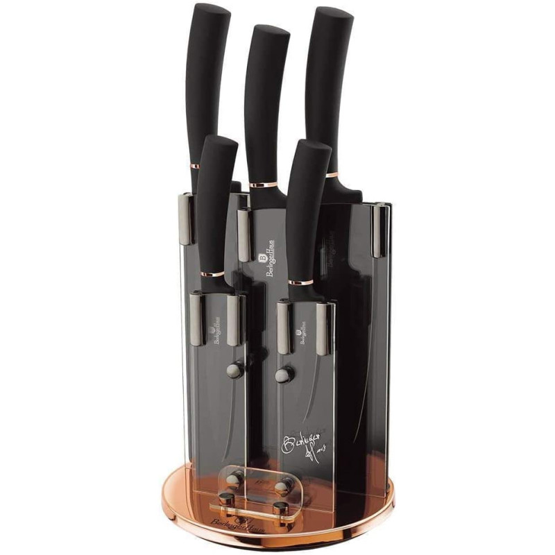 Набір ножів із 6 предметів Berlinger Haus Black Rose Collection (BH-2336)