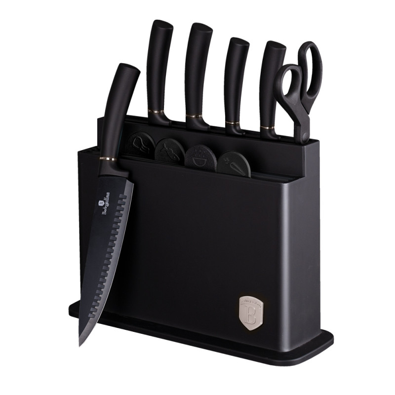 Набір ножів з дошками Berlinger Haus Black Silver Collection 11 предметів (BH-2492)