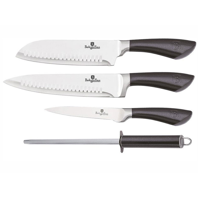 Набір ножів 4 предмети Berlinger Haus Carbon Pro (BH-2497)