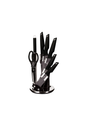 Набір ножів на акриловій підставці Berlinger Haus Black Silver Collection (BH-2693)