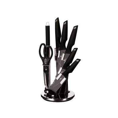 Набір ножів на акриловій підставці Berlinger Haus Black Silver Collection (BH-2693)