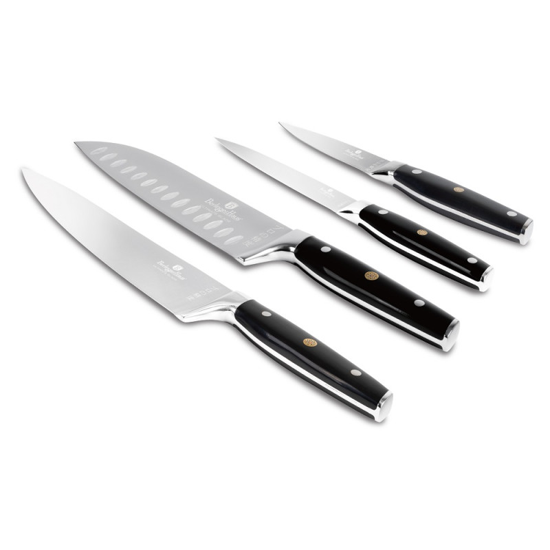 Набір ножів 4 предмети Berlinger Haus Matte Black Collection (BH-3135)