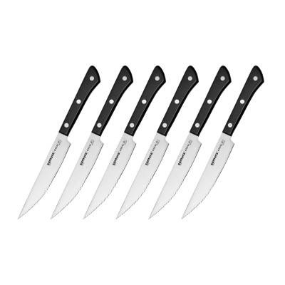 Набір із 6-ти кухонних стейкових ножів Samura Harakiri (SHR-0260B)