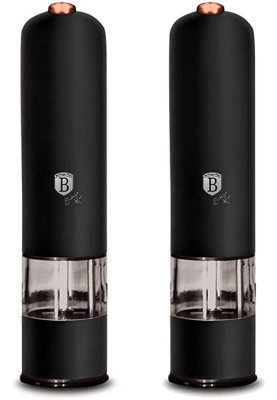Набір електричних млинів для солі та перцю Berlinger Haus Black Rose Collection (BH-9286)