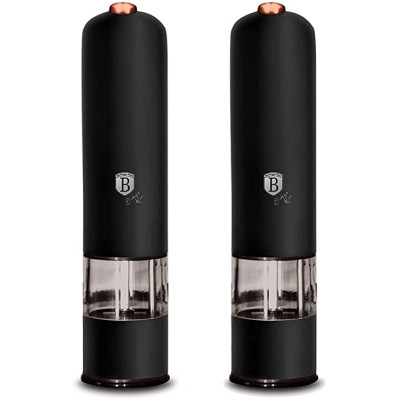 Набір електричних млинів для солі та перцю Berlinger Haus Black Rose Collection (BH-9286)