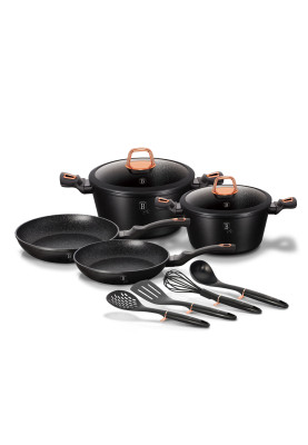 Набір посуду 10 предметів Berlinger Haus Black Rose Collection (BH-6149)