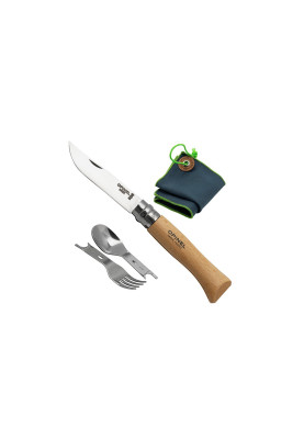 Набір столових приборів з ножем №8 Opinel Picnic Plus (002500)