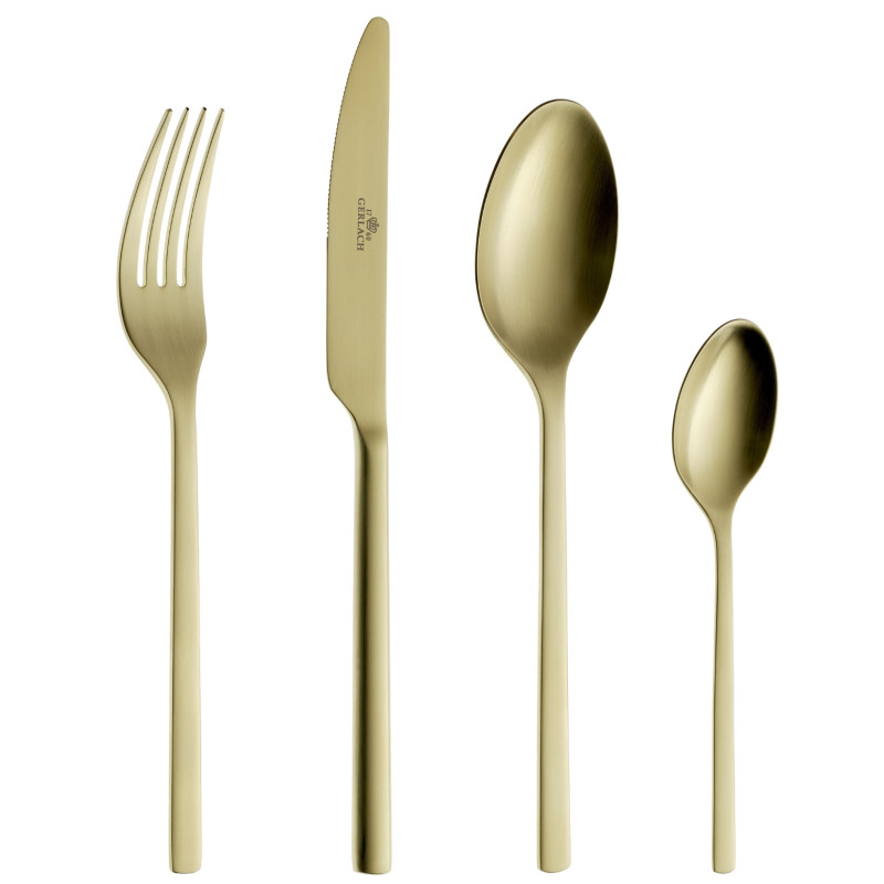 Набір столових приборів 24 предмети Gerlach Modern Gold (5901035515246)
