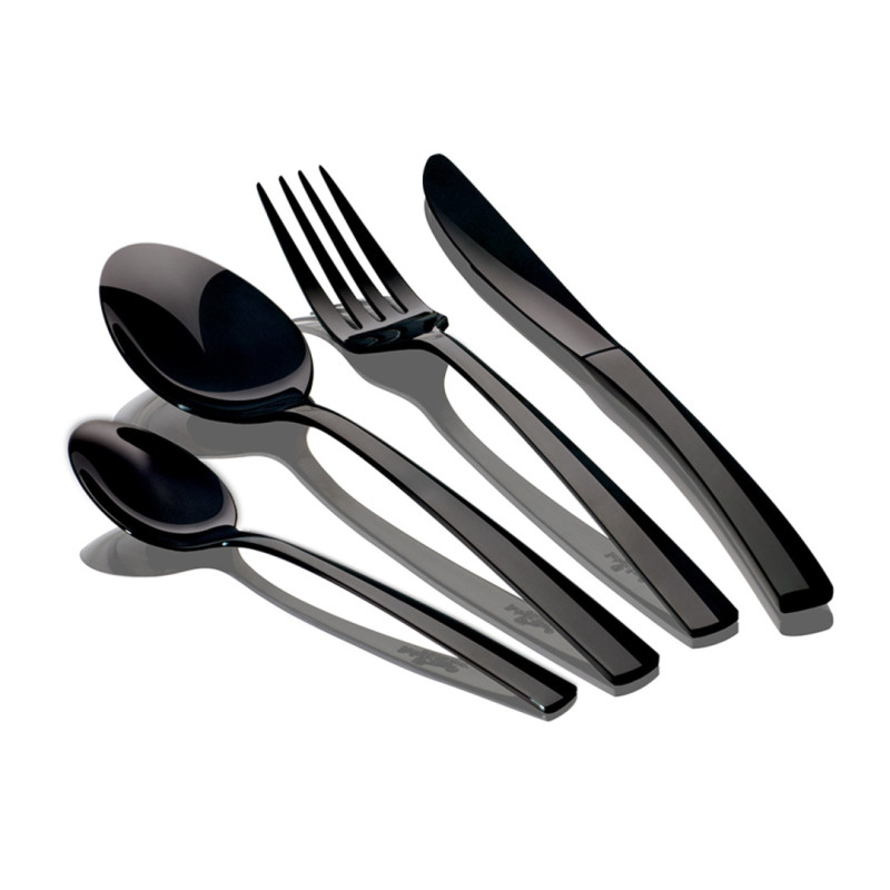 Набір столових приборів 24 предмети Berlinger Haus Matte Black Collection (BH-3080)