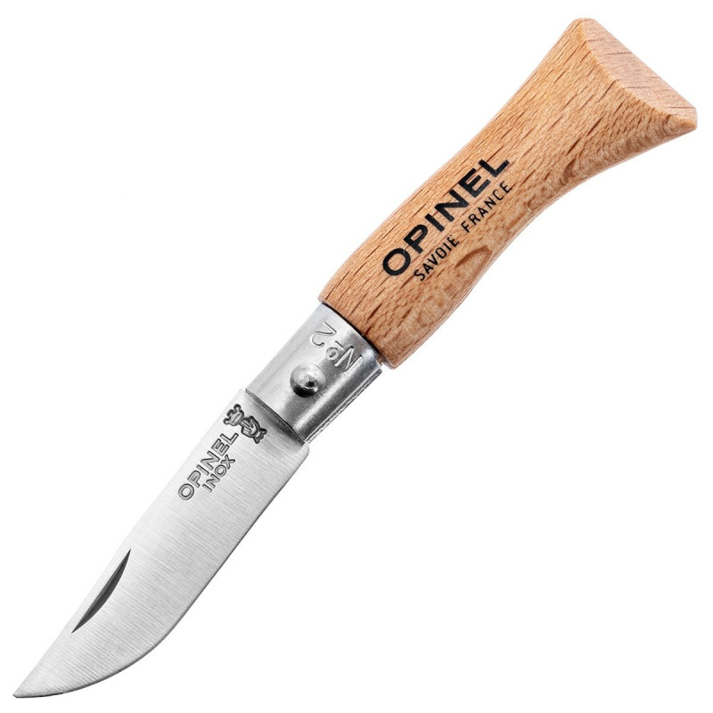 Складний ніж Opinel Inox №2 нержавіюча сталь (001070)