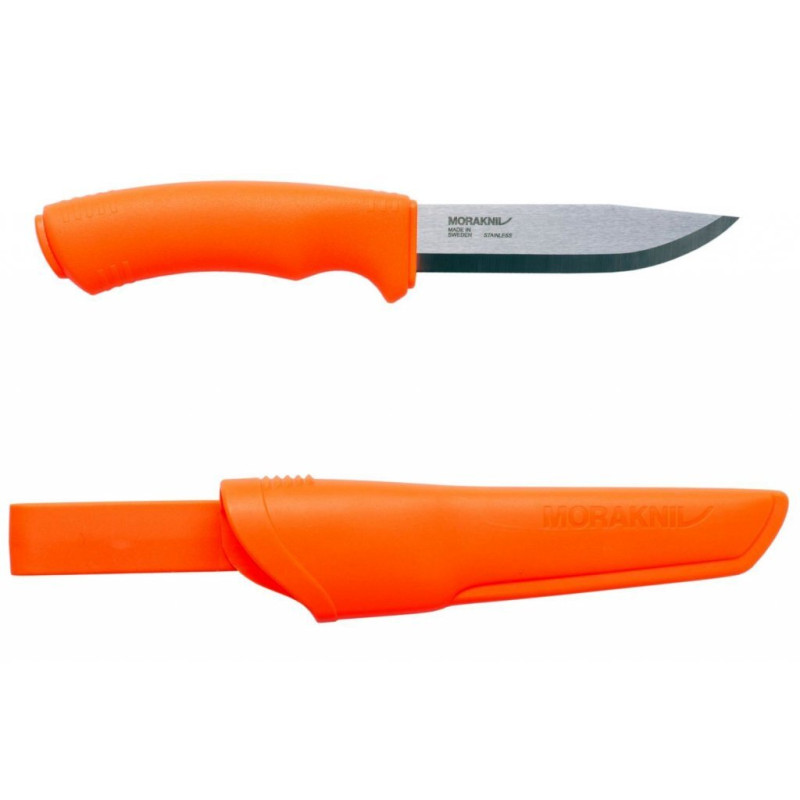 Ніж Morakniv BushCraft Hi-Vis Orange з нержавіючої сталі (12492)