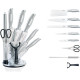 Набір ножів Royalty Line з 9 предметів Silver (RL-KSS510)