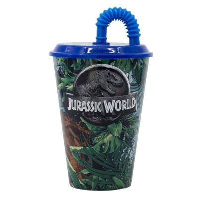 Стакан для дітей з трубочкою 430 мл Stor Jurassic World (14630)