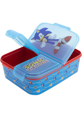 Ланч-бокс дитячий на 3 відділення Stor Sonic (40520)