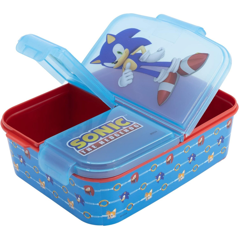 Ланч-бокс дитячий на 3 відділення Stor Sonic (40520)