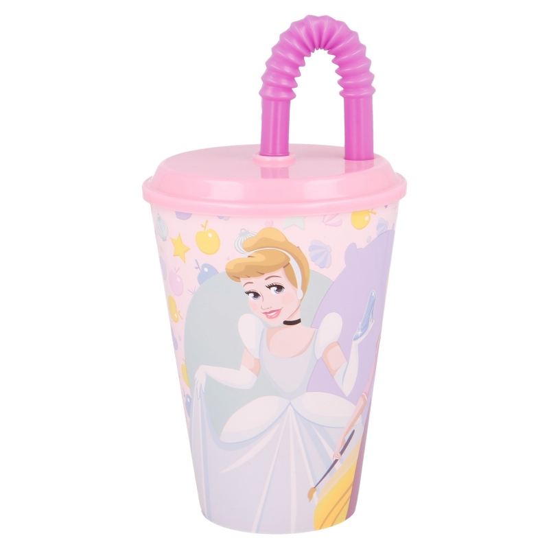 Стакан для дітей з трубочкою 430 мл Stor Disney Princess (51230)