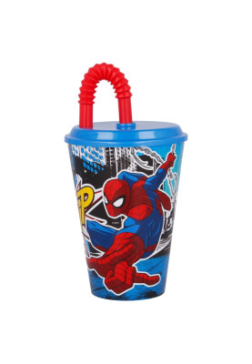 Стакан для дітей з трубочкою 430 мл Stor Spider-Man (51330)