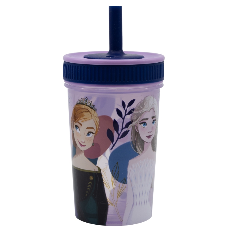 Стакан для дітей з силіконовою трубочкою 465 мл Stor Frozen (74286)