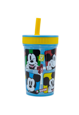 Стакан для дітей з силіконовою трубочкою 465 мл Stor Mickey Mouse (74386)