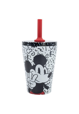 Термостакан для дітей з силіконовою трубочкою 360 мл Stor Mickey Mouse (74398)
