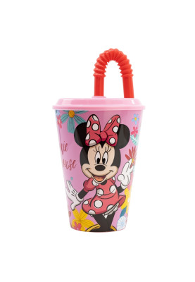 Стакан для дітей з трубочкою 430 мл Stor Minnie Mouse (74430)