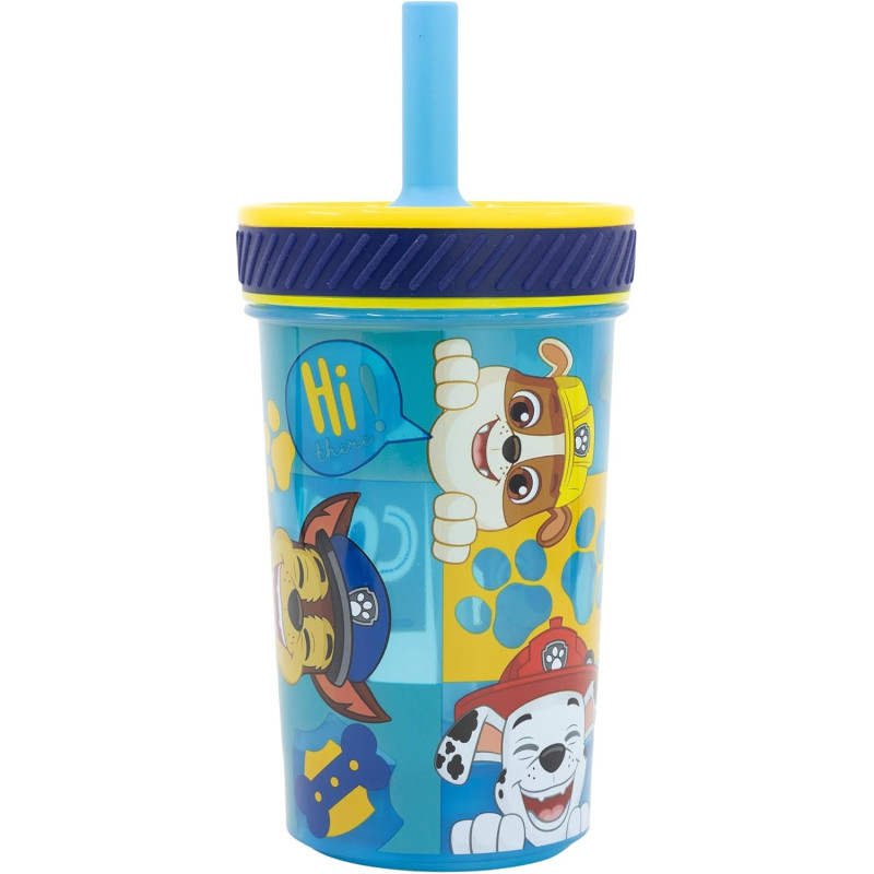 Стакан для дітей з силіконовою трубочкою 370 мл Stor Paw Patrol (74687)