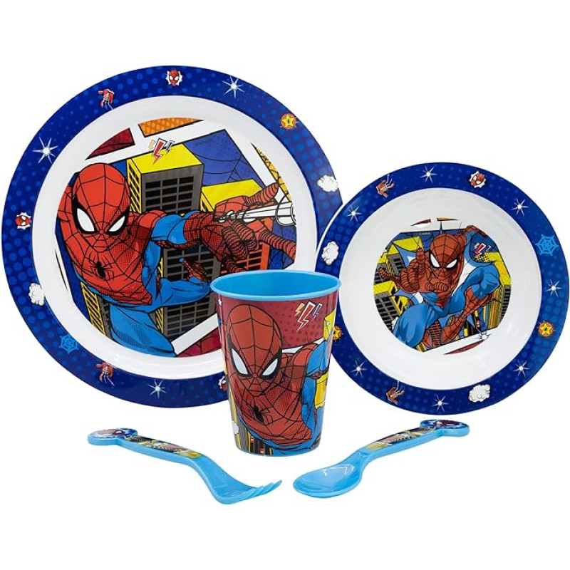 Набір посуду дитячий 5 предметів Stor Spider-Man (74750)