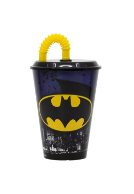 Стакан для дітей з трубочкою 430 мл Stor Batman (85540)