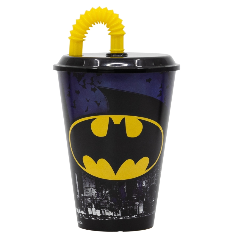 Стакан для дітей з трубочкою 430 мл Stor Batman (85540)