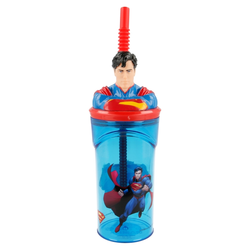Стакан для дітей з трубочкою 360 мл Stor Superman (93058)
