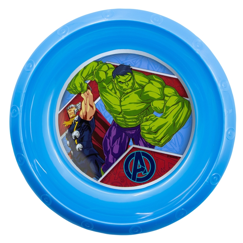 Тарілка дитяча пластикова 16,7х16,7х3,3 см Stor Avengers (74111)