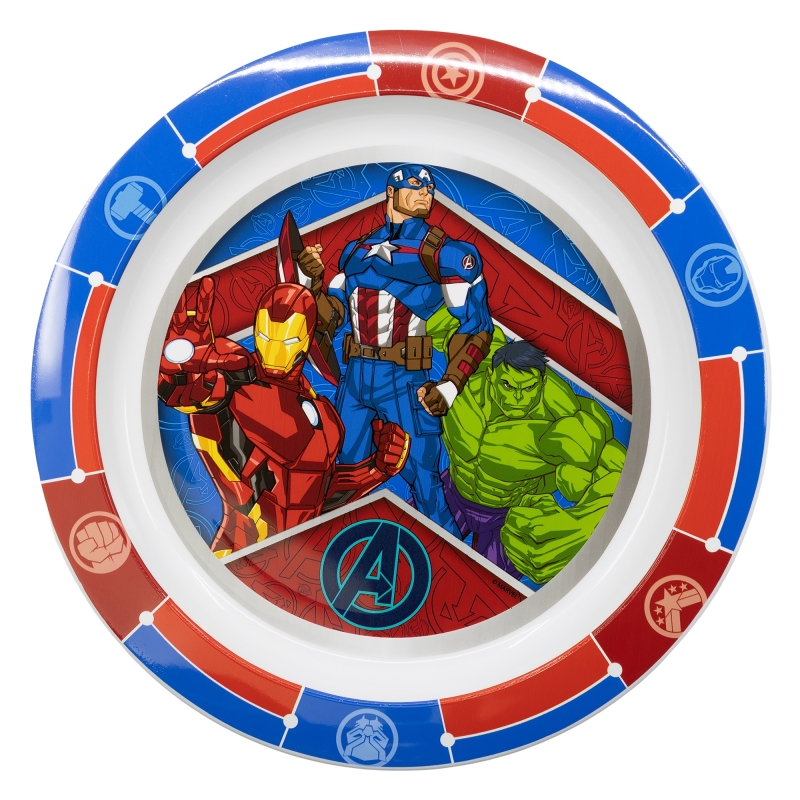 Тарілка дитяча пластикова 23,1х20,3х2 см Stor Avengers (74147)