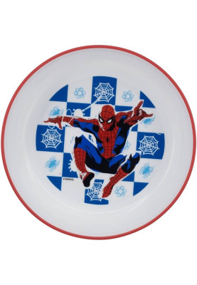 Дитяча пластикова миска ‎14x14x4,6 см Stor Spider-Man (74791)