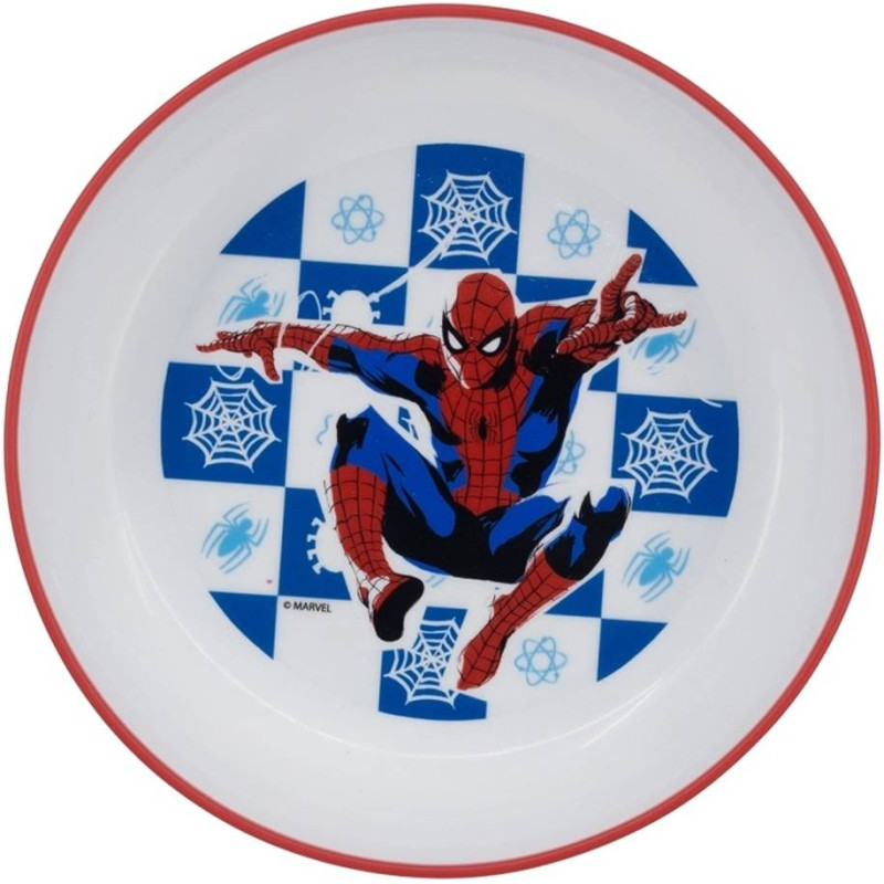 Дитяча пластикова миска ‎14x14x4,6 см Stor Spider-Man (74791)