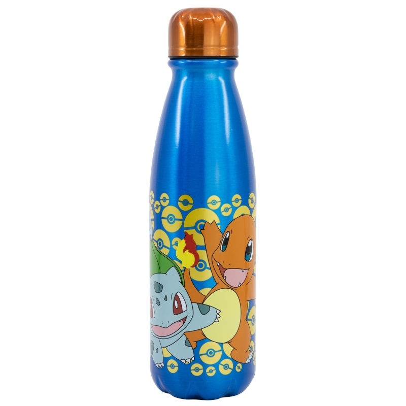Пляшка алюмінієва дитяча 600 мл Stor Pokemon (08039)